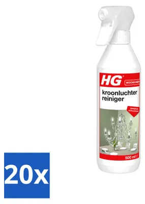 Produktbild von 20 x HG Kronleuchterreiniger - Striefreie Reinigung - 500 ml - Vorteilspackung - 20 Stücke