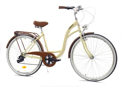Zdjęcie produktu dla Rower Dallas City 26" 7spd - krem z brązem