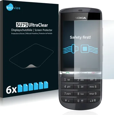 Produktbild von 6x Für Nokia Asha 300 Schutzfolie Savvies Displayschutz Display Schutz Folie Klar Transparent