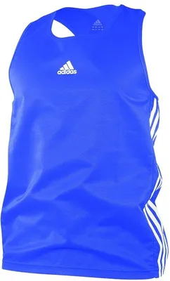 Image de débardeur adidas Amateur Boxing léger bleu/blanc-XL