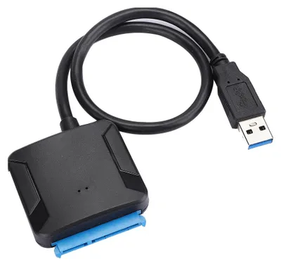 Image de Câble adaptateur USB 3.0 vers SATA, câble de conversion pour ordinateur, câble de données pour disque dur portable 2,5 pouces