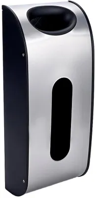 Immagine prodotto di Contenitore a parete silenzioso, con tubo in acciaio inossidabile, superficie resistente alle impronte, organizer per la cucina, dimensioni 15,6 x 6,5 x 3,5 pollici