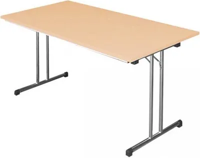 Produktbild von Klapptisch Besprechungstisch Schreibtisch140x80cm Gestell Chrom/Platte Bucher