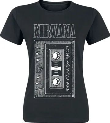Produktbild von Nirvana T-Shirt Damen As You Are Tape schwarz Band-Merch, Bands 100% Baumwolle L