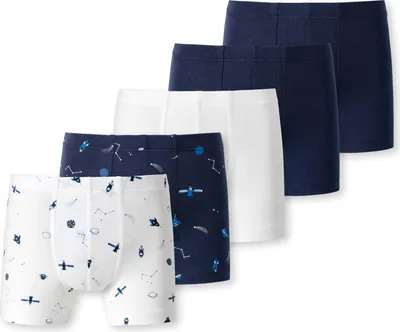 Productafbeelding van Schiesser jongens boxershorts, 5-pack - 95/5 katoen - maten 92 tot 140