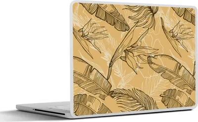 Produktbild von MuchoWow® Laptop Aufkleber Sticker Cover Blätter - Sommer - Tropisch - Hawaii 40x30 cm - Laptop Dekoration - Selbstklebend