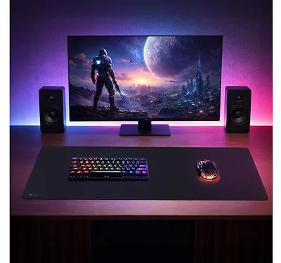 Image de Tapis de bureau et de souris gaming 90 x 40 cm