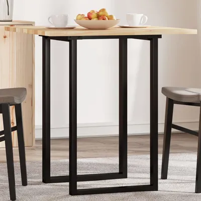 Image de Table Exclusive - Plateau carré de 70x70x2 cm en bois massif d'acacia