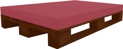 Produktbild von PALETTENKISSEN (120x80x8 cm (Cyclame) MATRATZENKISSEN Mit Kunstleder flammhemmend MVSS 302 - UV stabilisiert SCHAUMSTOFF FÜR EUROPALETTE - RG40/60 FEST-