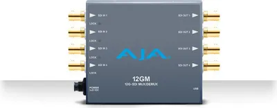 Produktbild von AJA 12GM - 4096 x 2160 Pixel - Grau - SDI - HD-SDI - 5 - 20 V