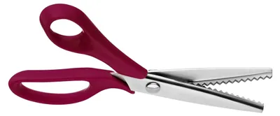 Produktbild von Zick Zack Schere mit Kunststoffgriff, 21 cm, magenta