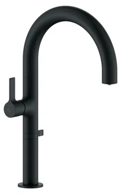 Produktbild von Spülenarmatur schwarz mit Wasserfilter beweglicher Auslauf modern