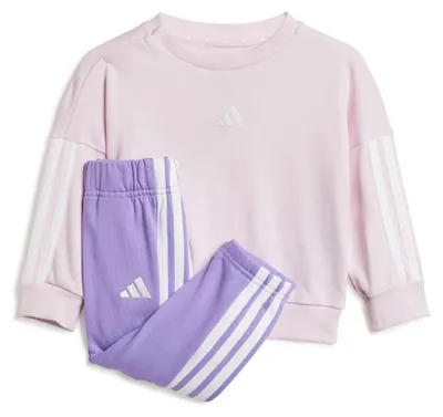 Obrázek produktu pro Dětská sportovní souprava adidas Essentials Jogger, unisex, barva: světle růžová/bílá/fialová, velikost: 0-3 měsíce