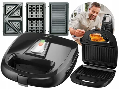 Produktbild von Silvercrest 3-in-1 Sandwichmaker 750W-Waffeleisen und Kontaktgrill mit