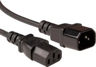 Immagine prodotto di ACT AK5215 1,8 m Accoppiatore C14 Accoppiatore C13 Cavo di alimentazione nero (AK5215)