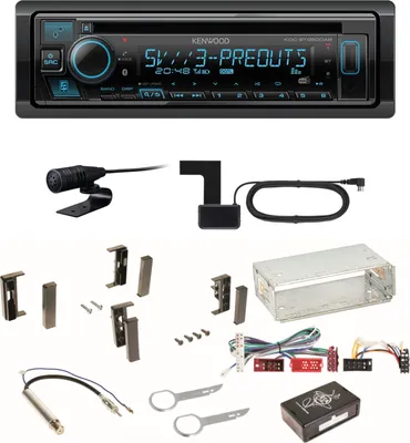 Produktbild von Kenwood KDC-BT950DAB Bluetooth Digitalradio Einbauset für Audi A3 8L