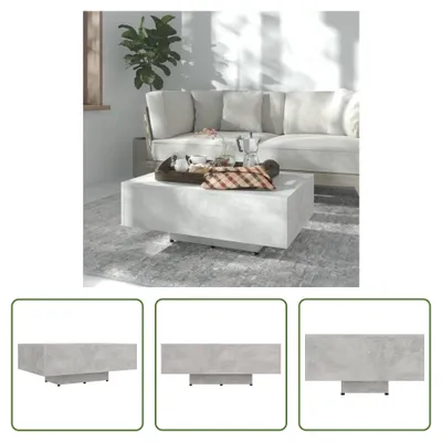 Produktbild von The Living Store Couchtisch Betongrau 85x55x31 cm Holzwerkstoff