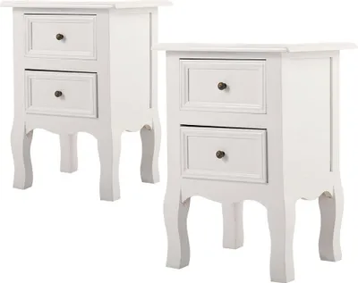 Immagine prodotto di Set di Comodini in 2 Pezzi, Bianco
