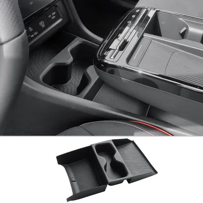 Image de Organisateur de console centrale, boîte de rangement pour Hyundai Tucson NX4 2025 2026 (version restylée), avec porte-gobelets