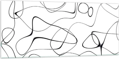 Produktbild von Bilder auf glas - Einteilig - Linie nichts Muster - 120x50cm - Glasbilder - Wandbilder - Bilder - zum Aufhängen bereit - Wanddekoration aus Glas - Glas Bilder - Wandbild auf Glas - GAB120x50-5054