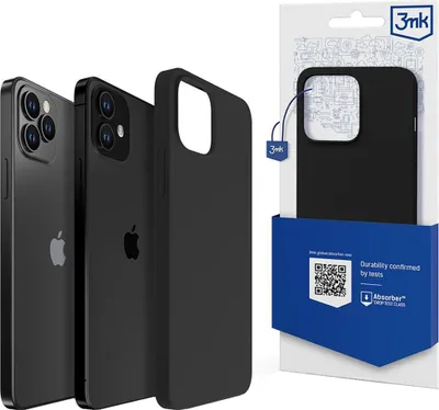 Produktbild von 3MK Silicone Case iPhone 12/12 Pro 6,1" schwarz Schutzhülle