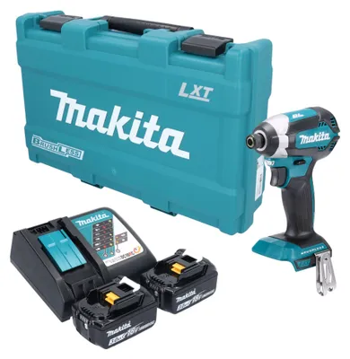 Produktbild von Makita DTD 153 RFK Akku Schlagschrauber 18 V 170 Nm 1/4" Brushless + 2x Akku 3,0 Ah + Ladegerät + Koffer