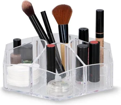Produktbild von Kosmetikorganizer DELUXA ø 23 cm, transparent
