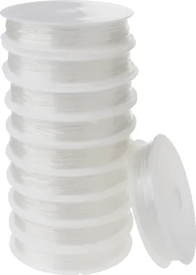 Produktbild von VBS XXL Gummikordeln Magic Stretch Transparent 0,8 mm 10 Rollen 4 m Länge