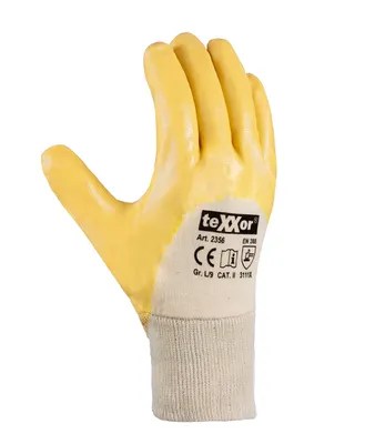 Produktbild von TEXXOR 2356 Nitrilhandschuhe gelb  1 Paar Gr. 10 (XL)
