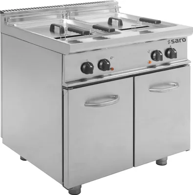 Produktbild von Saro E7/FRE2V13, Fritteuse, 26 l, 190 °C, Doppel, Edelstahl, Drehregler