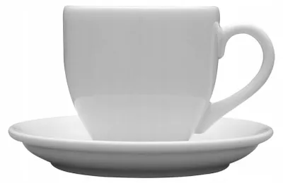 Produktbild von LUBIANA Ameryka Tasse mit Untertasse Weiß 100 ml