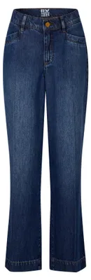 Produktbild von Rabe Hose Straight Leg Lyocell Hellblau Größe 40 im Five-Pocket-Stil mit Legefalte