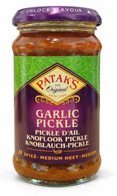Zdjęcie produktu dla Patak's Garlic Pickle 300 g – średnia ostrość intensywny czosnkowy smak