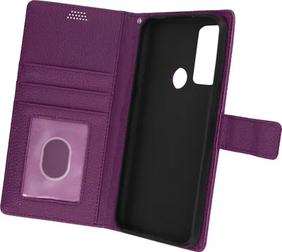 Produktbild von Avizar, Kunstlederhülle mit Kartenfächern für TCL 20R 5G, Violett