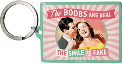 Obrázek produktu pro Nostalgic-Art - Přívěsek na klíče - Say It 50's - The Boobs Are Real...