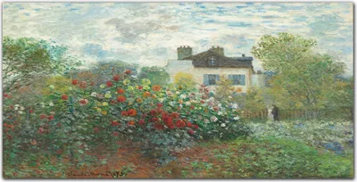 Produktbild von Coloray Bild aus Acryl 100 cm x 50 cm - Acrylblock mit Bild Gehärtetes Acryl Wohnzimmer Küche Dekoration Wanddekoration - Natur Garten Monet