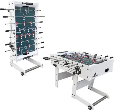 Produktbild von Cougar Scorpion Kick Tischkicker | Kickertisch in Weiß klappbar | Fußballtisch inkl. 2 Bälle & Punktezähler | Indoor Tischfußball für Kinder & Erwachsene | Maße 122x61x80 cm