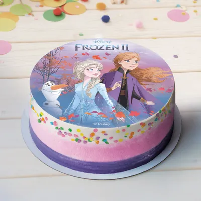 Produktbild von Die Eiskönigin 2 Tortenaufleger 20 cm - Einheitsgröße