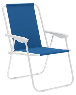 Image de Chaise de camping rembourrée Marbueno Bleu 59 x 75 x 51 cm