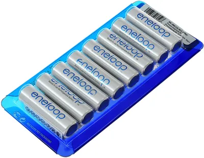 Produktbild von Panasonic eneloop aa Akkus, wiederaufladbare Batterie NiMH inkl. Akkubox - 8er Pack