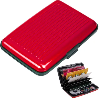 Produktbild von Brieftasche | Kartenhalter rot | 10 Kartenhalter | Kreditkartenhalter | Bankkartenhalter | Kartenhalter | Kartengeldbörse | Männer und Frauen