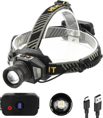 Image de Lampe de poche LED, rechargeable par USB, très lumineuse, camping, plein air, lampe, petite, compacte, sans piles