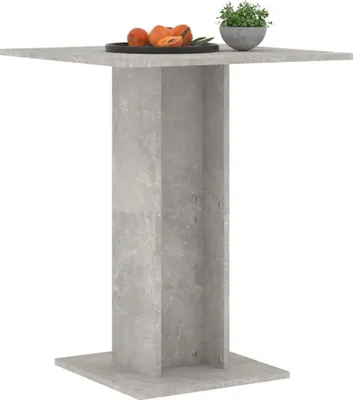 Produktbild von "im Sonderangebot"Bistrotisch/Esstisch für 2 Personen - CLORIS - Küchentisch - Betongrau 60x60x75 cm Holzwerkstoff - DEMöbel7764611