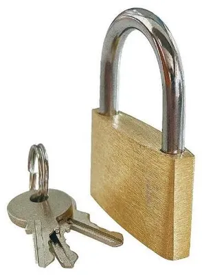 Produktbild von Vorhängeschloss Messing, 40 mm