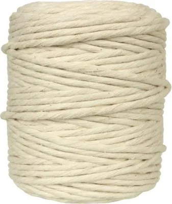 Produktbild von Makramee-Schnur DIY Naturgarn Baumwolle natürliche Farbe Makramee-Seil Baumwollschnur Baumwollgarn Schnur Schnur Schnur für DIY Wandpflanze Kleiderbügel Handwerk (Natürliche, 5 mm - 1000 m)