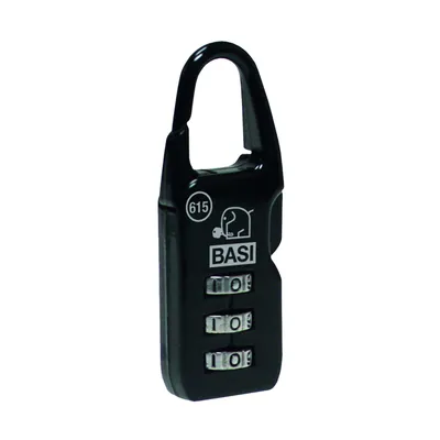 Produktbild von BASI - Kofferschloss - KS 615 - Alu schwarz - 6100-0115