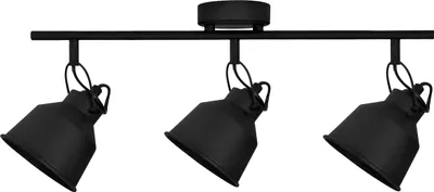 Image de Spot Niko 3xE14 GOLDLUX (Polux) BLACK luminaire mural à douille