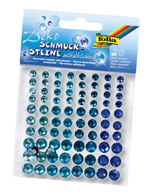 Produktbild von Folia Schmucksteine selbstkl. Farbe: blau 21406196182-deepocean