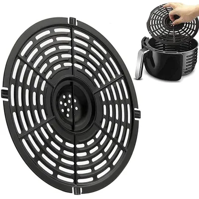Airfryer-Einsatz Rost 22 cm antihaftbeschichtet schwarz