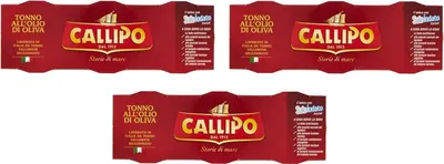 Produktbild von 3x Callipo Tonno all'olio di oliva 3x 80g italienisch Thunfisch in Olivenöl